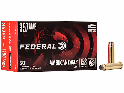 Federal American Eagle 357 Magnum Ammo 158 Grain Jacketed Soft Point