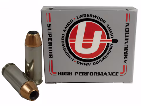 Underwood 10mm Auto Ammo 135 Grain Nosler Sporting Handgun Jacketed Hollow Point Box of 20
