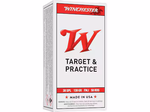 Winchester White Box USA 38 Special Ammo 130 Grain Full Metal Jacket