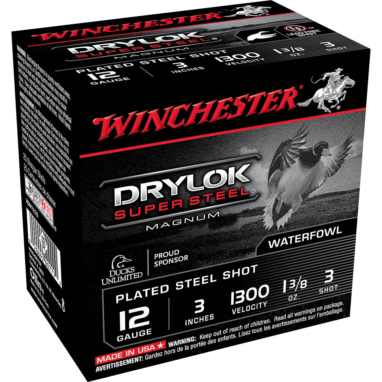 Winchester Drylok ammo Super-X 12 gauge steel waterfowl shotshells 500 rounds