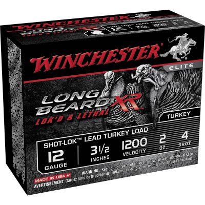 Winchester Long Beard XR ammo 12 gauge 3.5 inch #4 turkey shotshells 500 rounds