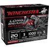 Winchester Long Beard Turkey 20 Gauge 3 Inch #5 Lead Shot 500 Round Bulk Case with Shot-Lok Technology for Turkey Hunting
