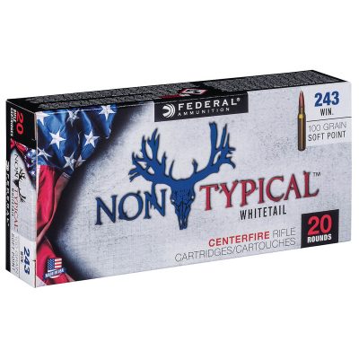 Federal Premium .243 Winchester Nontypical 100 Grain Soft Point Ammo 500 Rounds
