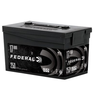 Federal Black Pack 17 HMR Ammo 17 Grain Jacketed Hollow Point 500 Rounds