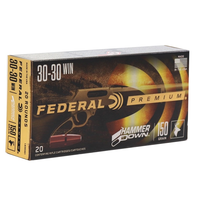 Federal Premium HammerDown .30-30 Winchester 150 Grain Bonded Soft Point Ammo