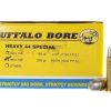 Buffalo Bore Ammunition 44 Special 255 Grain Lead Keith-Type Semi-Wadcutter Gas Check 500 rounds