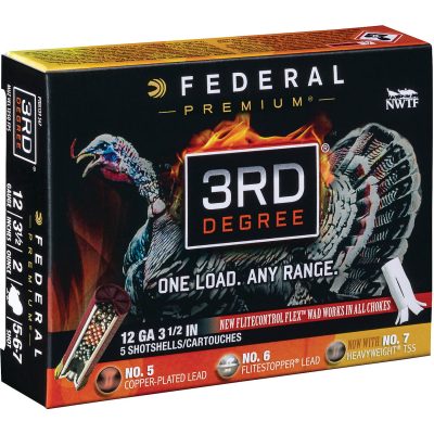 Federal Premium 3rd Degree ammo 12 gauge turkey shotshells with TSS 500 rounds