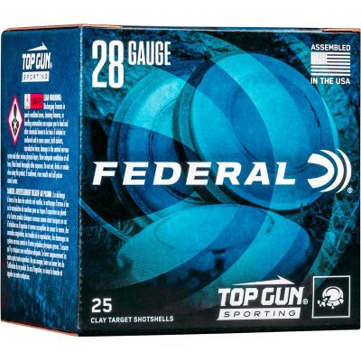 500 rounds Federal Premium Top Gun 28 Gauge Shotshells for clay shooting