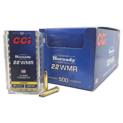 22 Magnum – CCI Varmint 30 Grain Hornady V-Max – 500 Rounds