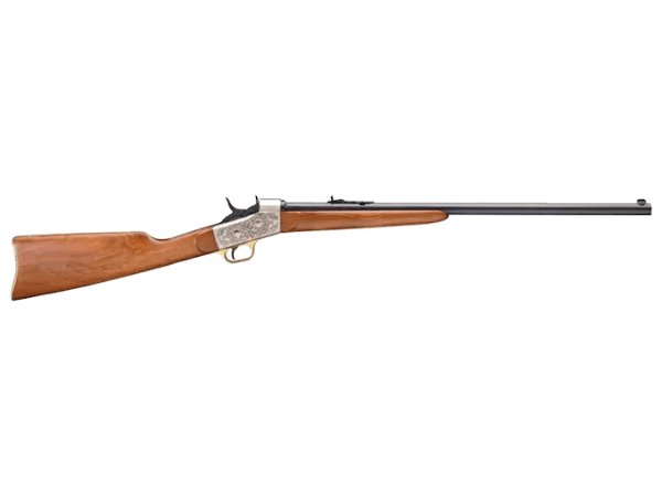 223803.png Pedersoli Mississippi Rifle .58 caliber percussion musket with 26-inch barrel, satin nickel furniture, and walnut stock