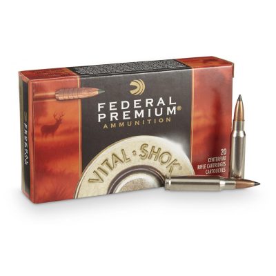 Federal Premium Vital-Shok 308 Ammo 150 Grain Trophy Copper BT hunting ammunition