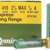 Remington Express Long Range Ammunition 410 Bore 2-1/2″ 1/2 oz #4 Shot 500 rounds