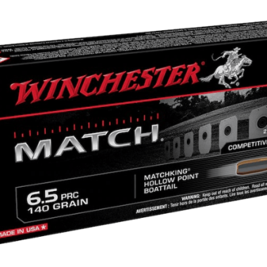 Winchester Match 6.5 PRC 140 Grain Sierra MatchKing HPBT – 500 Rounds