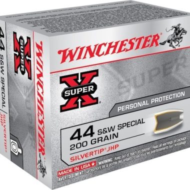 Winchester Super-X Ammunition 44 Special 200 Grain Silvertip Hollow Point 500 rounds