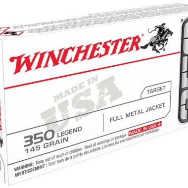 Winchester USA Ammunition 350 Legend 145 Grain Full Metal Jacket 500 rounds