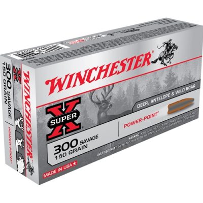 500 Rounds Of Winchester Super-X 300 Savage 150 Grain Power Point