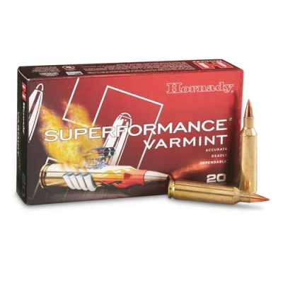 500 Rounds Of Hornady Superformance Varmint 22-250 Remington Ammo 35 Grain NTX