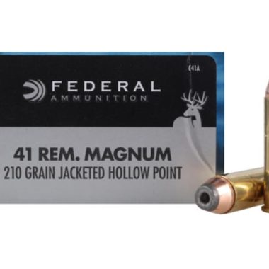 Federal Power-Shok Ammunition 41 Remington Magnum 210 Grain Jacketed Hollow Point 500 rounds