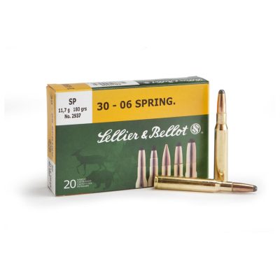 Sellier Bellot 30-06 Ammo 180 Grain Soft Point Hunting Ammunition