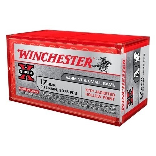 4350.jpg Winchester Super-X 17 HMR 20 Grain XTP Jacketed Hollow Point Ammo 500 Rounds