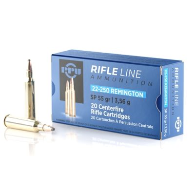 1000 rounds of Prvi Partizan 22-250 55 grain soft point ammo