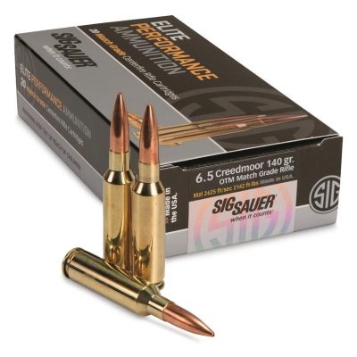 SIG SAUER Elite Match 6.5 Creedmoor 140 Grain OTM Ammo 500 Rounds