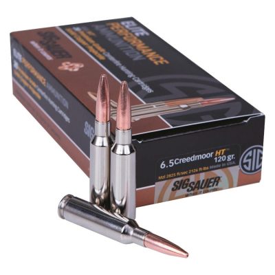 SIG SAUER Elite Copper Hunting 6.5 Creedmoor 120 Grain HT Ammo 500 Rounds