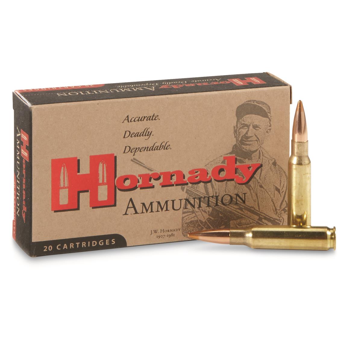 Hornady Match 308 Winchester Ammo 168 Grain BTHP Hornady Match 308 Winchester Ammo 168 Grain BTHP Match rifle ammunition
