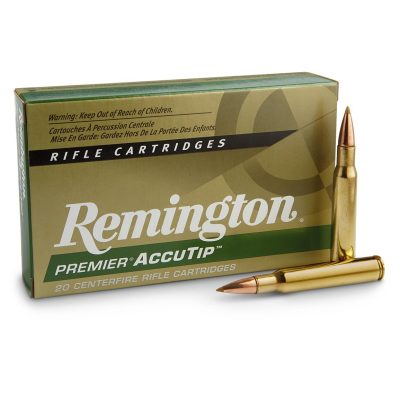 Remington Premier AccuTip 30-06 Ammo 165 Grain AccuTip-BT hunting ammunition