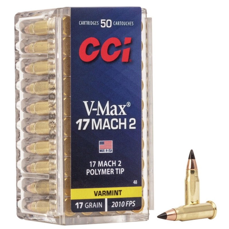 500rds of CCI 17 Hornady Mach 2 Ammo 17 Grain V-Max