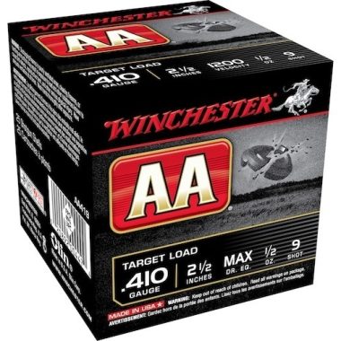 Winchester AA .410 Bore 2-1/2 inch #9 Shot Target Loads 500 Rounds