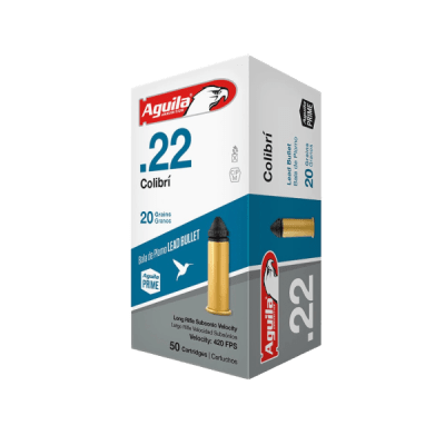 Aguila Quiet Colibri 22 LR 20 Grain lead bullet ammo 500 rounds