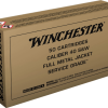 Winchester 40 S&W 165 grain FMJ brass-cased range ammunition 50-round box