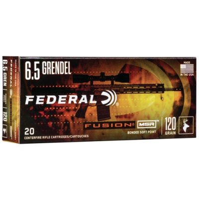Federal Fusion MSR 6.5 Grendel 120 Grain Soft Point Ammo 500 Rounds