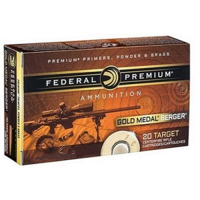 Federal Gold Medal Berger 6.5 Grendel ammo 130 grain Berger Hybrid OTM 500 rounds