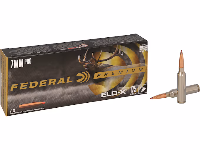 Federal Premium 7mm PRC Ammo 175 Grain Hornady ELD-X Polymer Tip Federal Premium 7mm PRC Ammo 175 Grain Hornady ELD-X