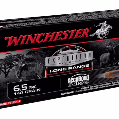 Winchester Expedition Big Game Long Range 6.5 PRC Ammo 142 Grain Nosler AccuBond Long Range Polymer Tip Box of 20