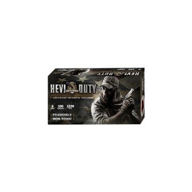 9mm Frangible Ammo HEVI-Shot HEVI-Duty 100 Grain lead-free cartridges