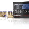 10mm Ammo 200 Grain Nosler Defense JHP brass cased handgun ammunition