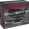 Winchester Silvertip 9mm ammo 147 grain jacketed hollow point ammunition
