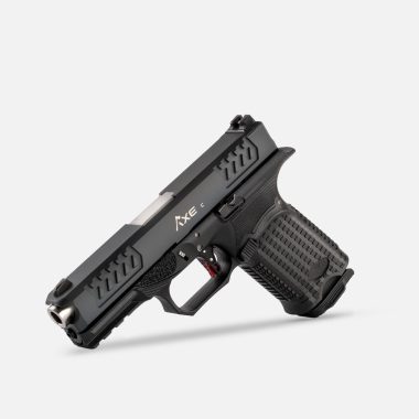 BUL Armory AXE C Cleaver 9mm pistol with 4.02 inch barrel and black PVD finish