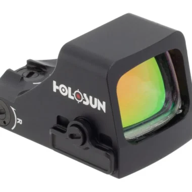 Holosun 507K X2 compact red dot sight mounted on a subcompact handgun slide